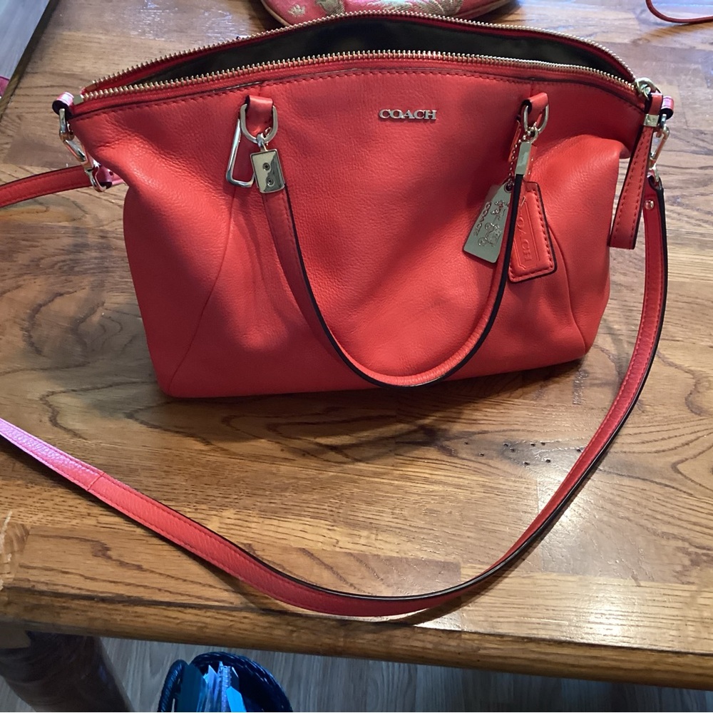 Coach Madison Kelsey Red Leather Women's Bag